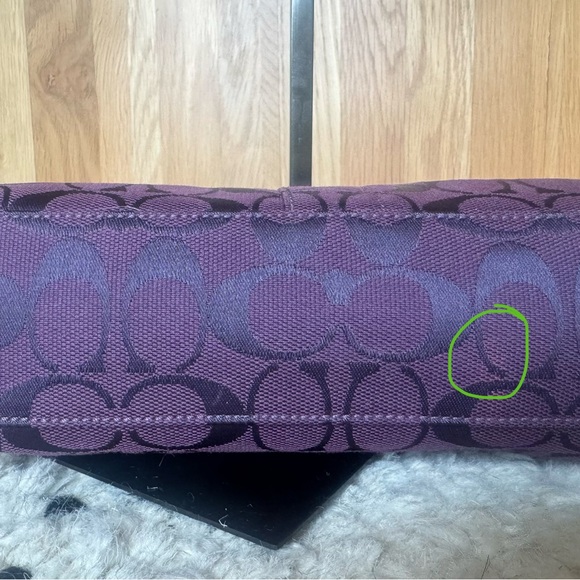 Rare Coach Vintage Y2K 2004 East West Purple/Plum Bag💜 - Picture 13 of 13